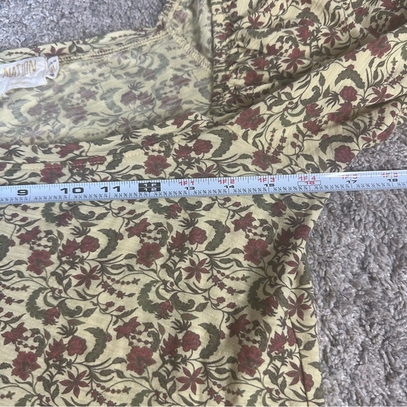 NATION LTD dallyce romance tee in vintage fleur Medium yellow floral cottagecore - Picture 12 of 14